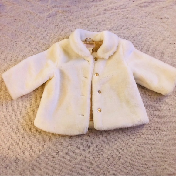 Faux fur baby girl jacket - Picture 1 of 3